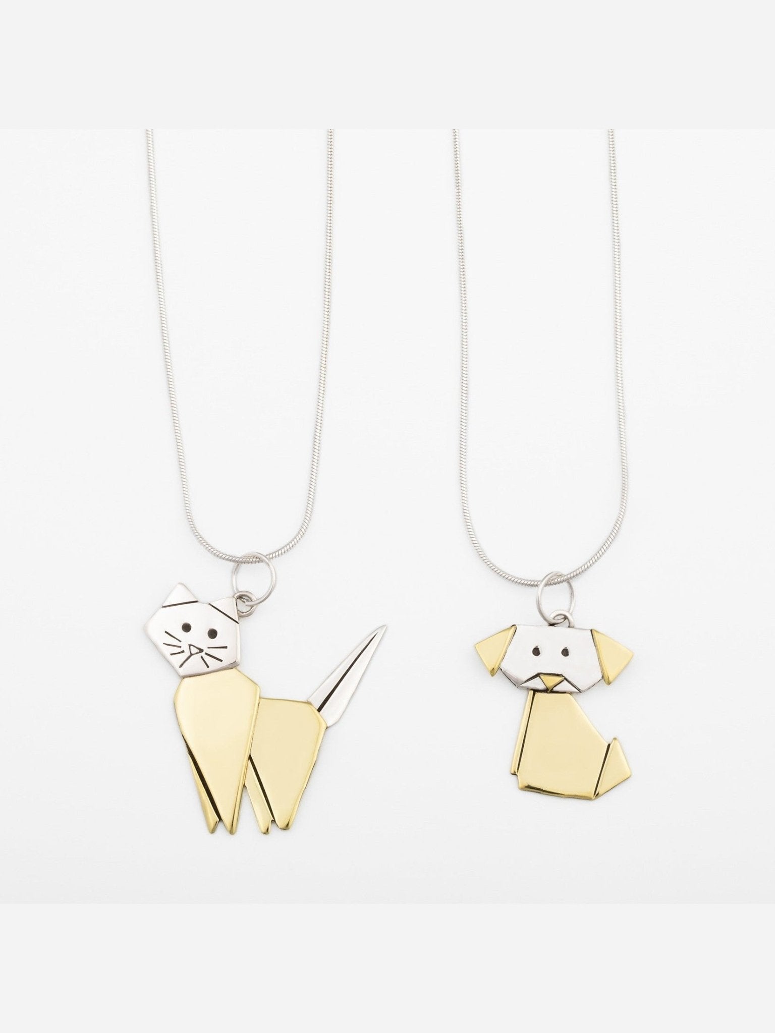 Origami Pet Necklace - Courbe et Compagnie