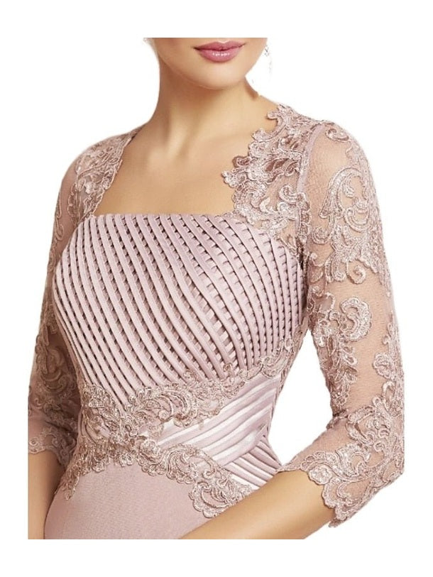 Pale pink delicate weaved mother of the dress suit - Courbe et Compagnie