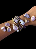 Peace Stone Ocean Bracelets (Certified Amethyst with Handpicked Shells) - Courbe et Compagnie