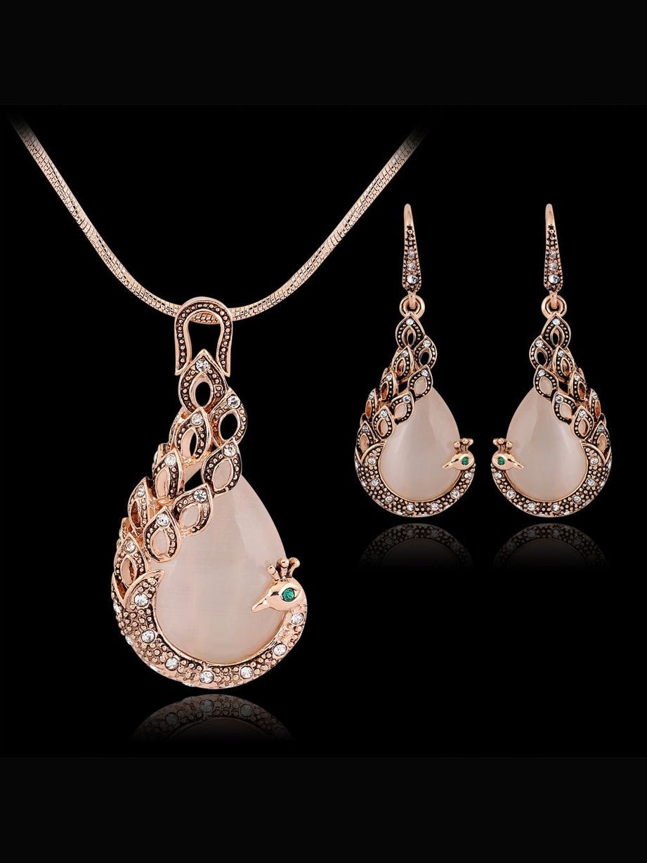 Peacock Jewelry Set - Courbe et Compagnie