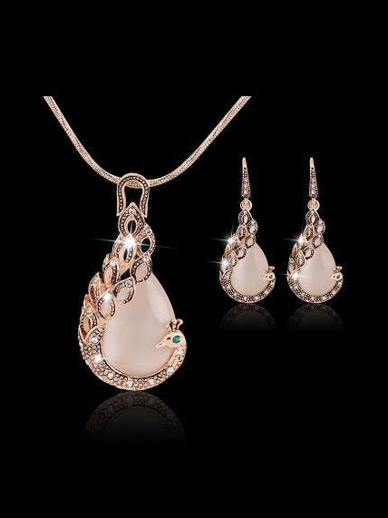 Peacock Jewelry Set - Courbe et Compagnie