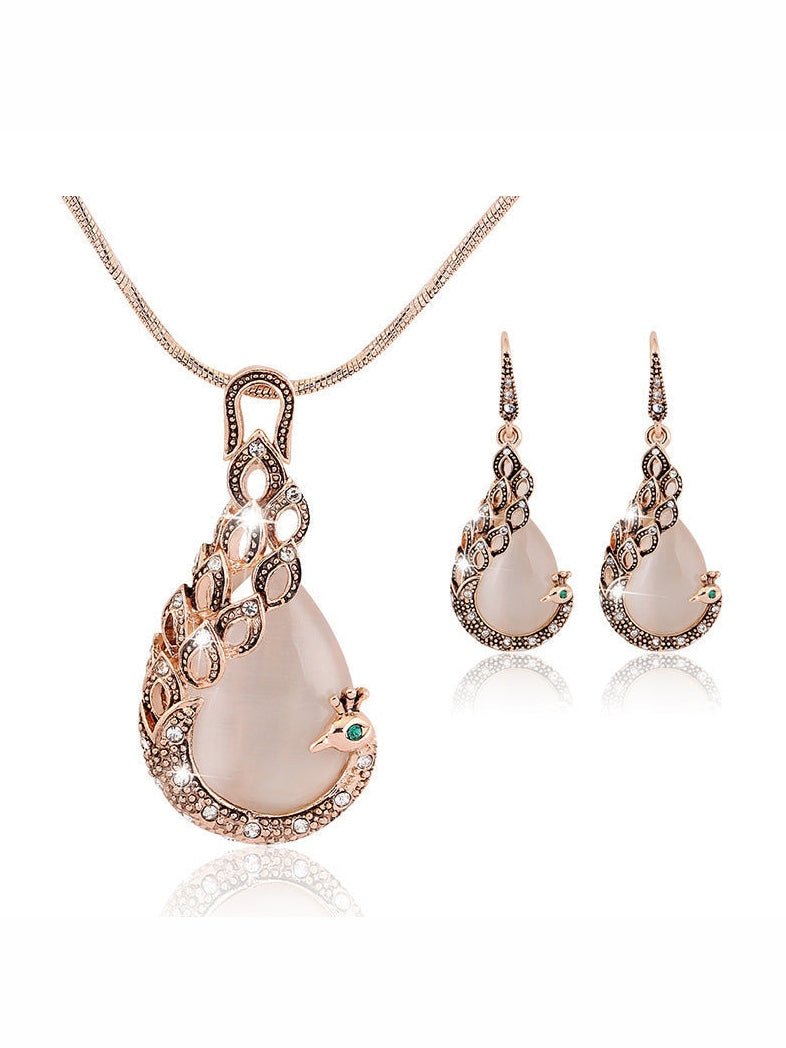 Peacock Jewelry Set - Courbe et Compagnie