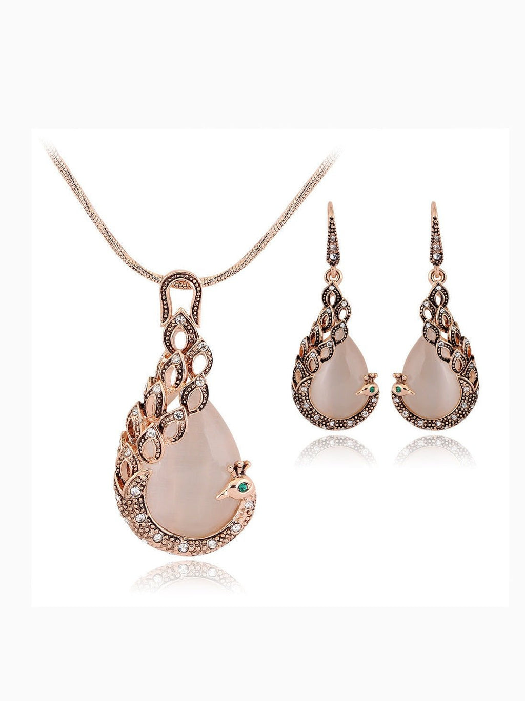Peacock Jewelry Set - Courbe et Compagnie
