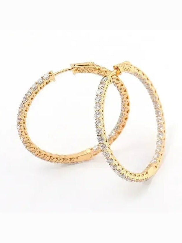 Personalized Big Diameter Earrings – Luxury Statement Jewelry - Courbe et Compagnie