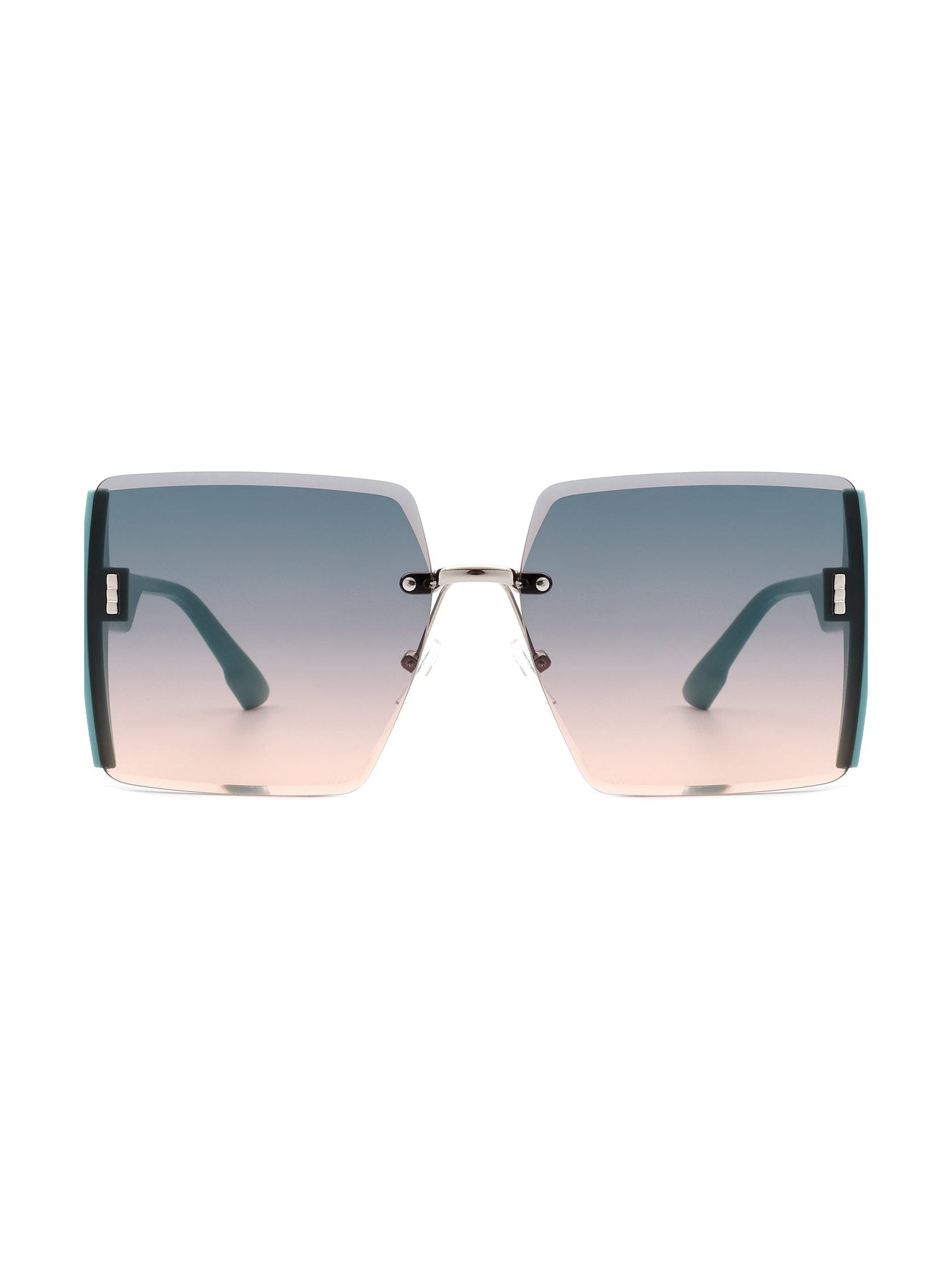 Phoenixy - Square Oversize Half Frame Fashion Women Sunglasses - Courbe et Compagnie