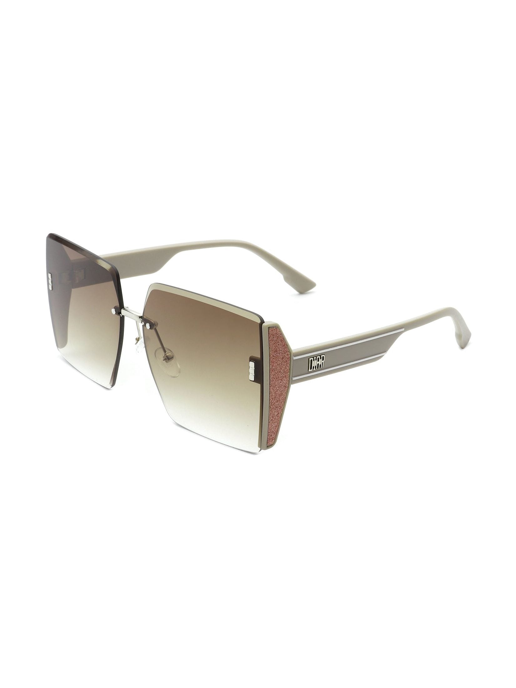 Phoenixy - Square Oversize Half Frame Fashion Women Sunglasses - Courbe et Compagnie