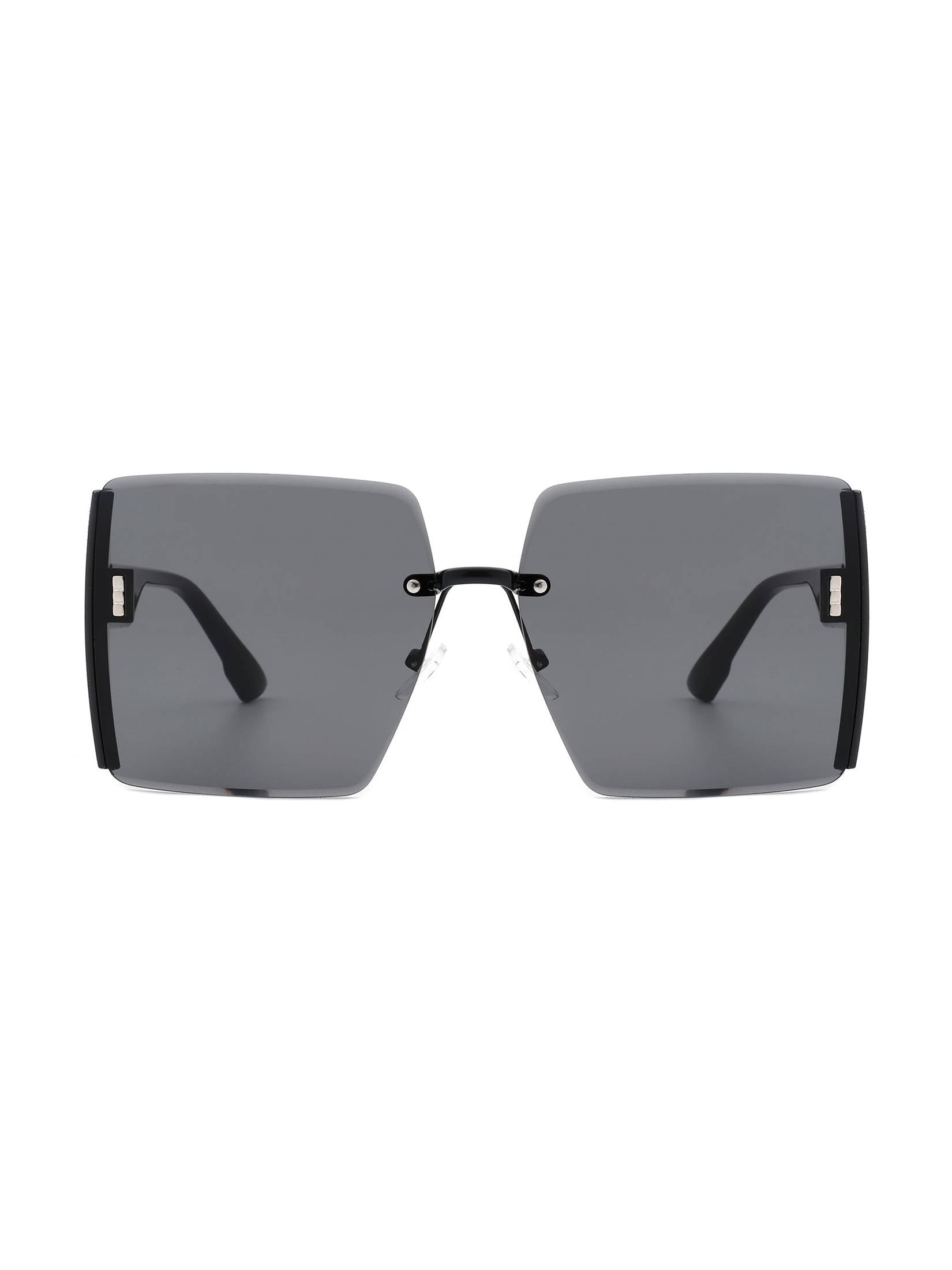 Phoenixy - Square Oversize Half Frame Fashion Women Sunglasses - Courbe et Compagnie