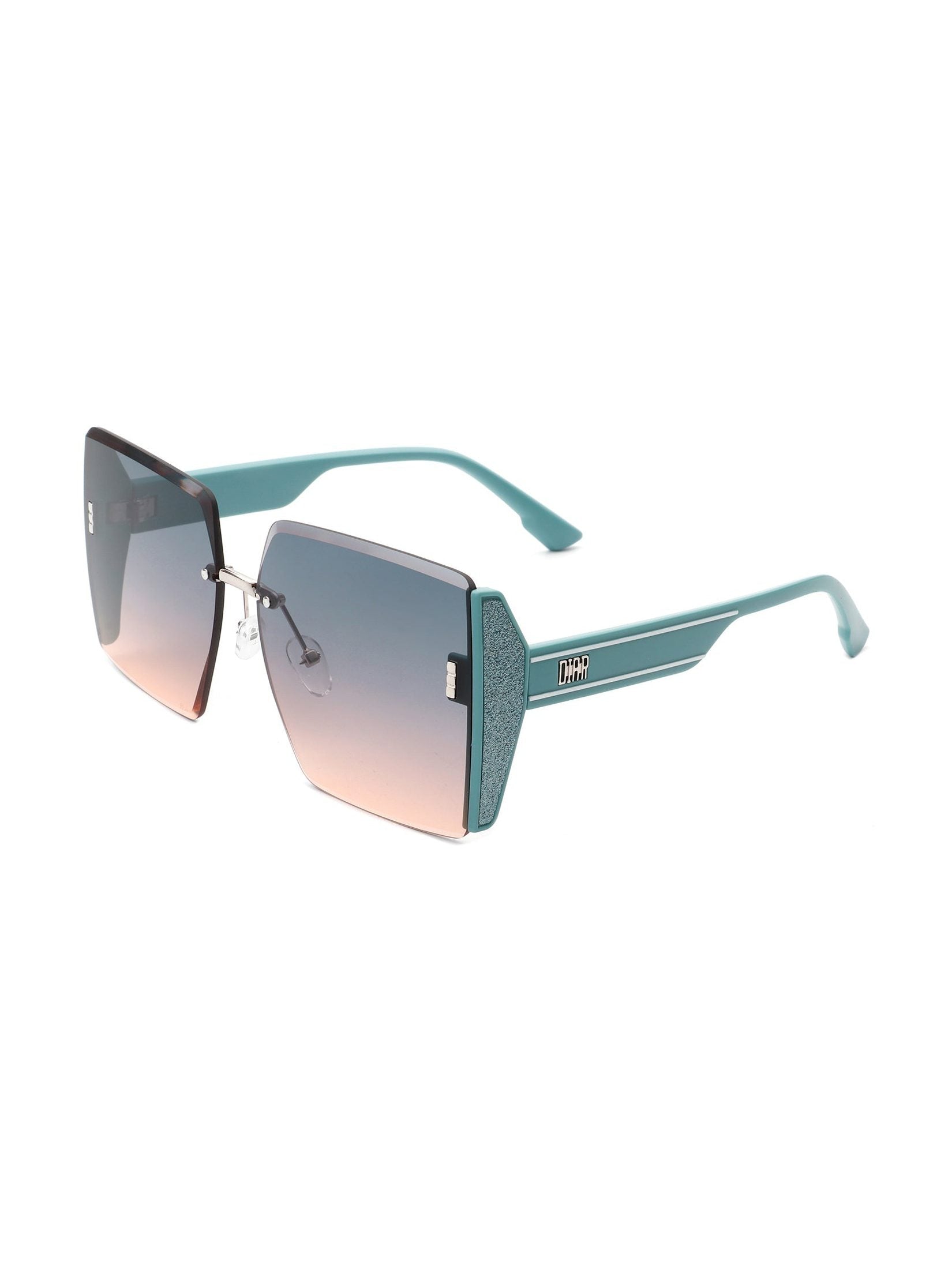 Phoenixy - Square Oversize Half Frame Fashion Women Sunglasses - Courbe et Compagnie