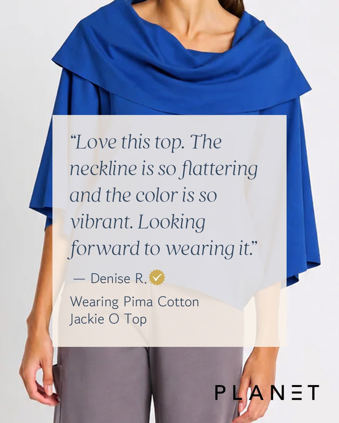 Pima Cotton Jackie O Top Cowl Neck Kimono Sleeves Lava - Courbe et Compagnie
