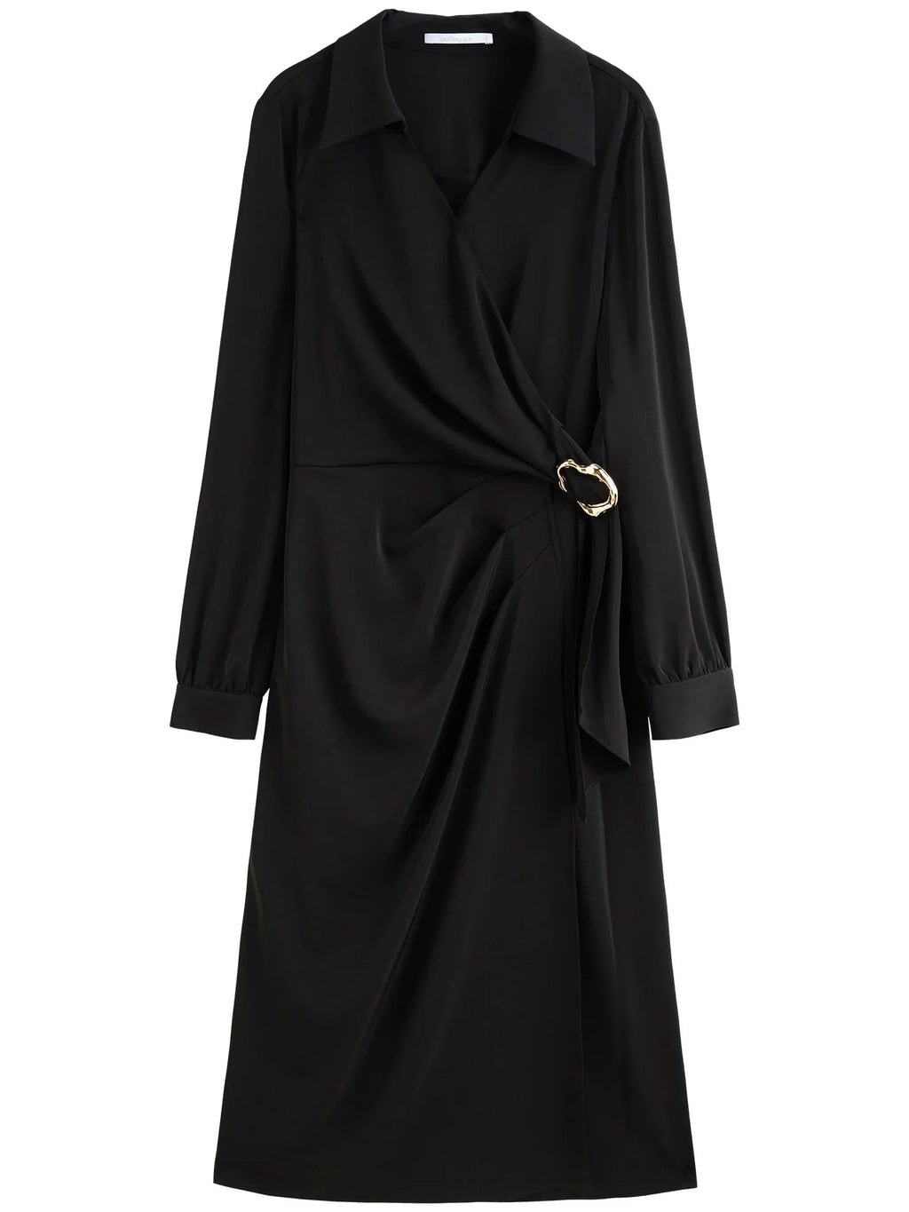 Plus Size Long Dress With Metal Detail For Spring Fashion - Courbe et Compagnie