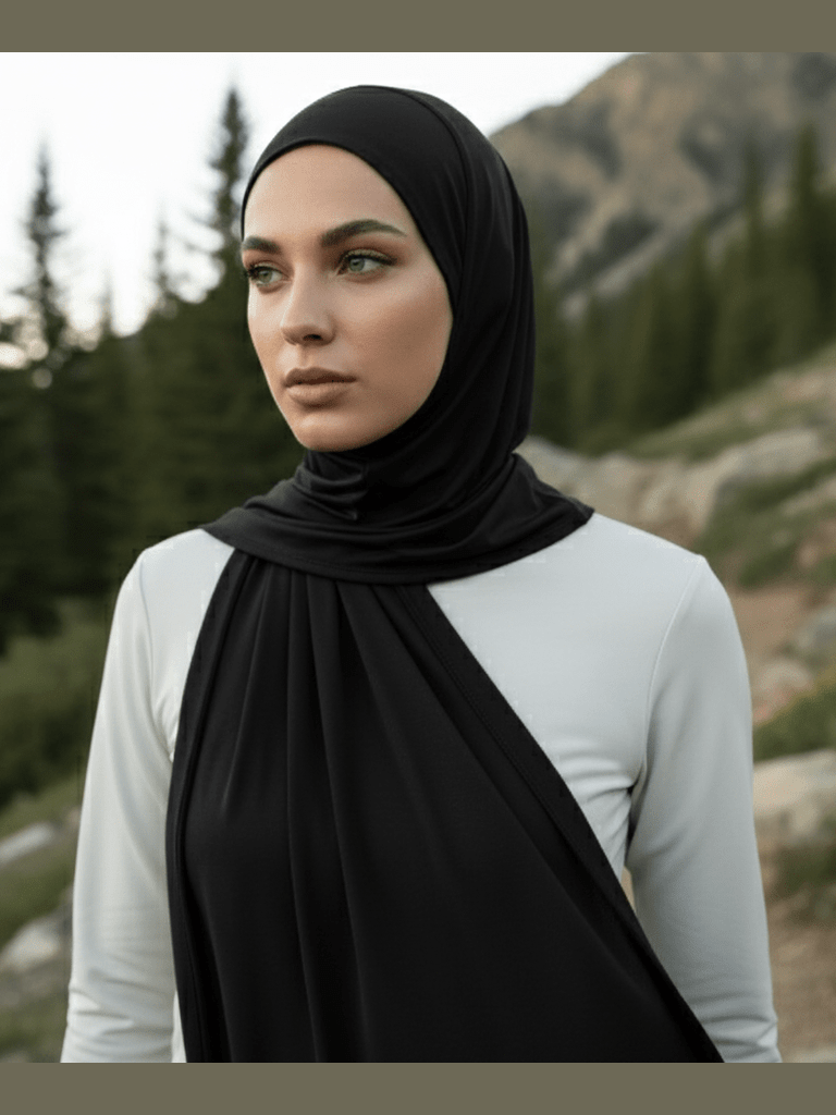 Premium Cooling Non-Slip Hijab | Breathable Sports Hijab (MH196) - Courbe et Compagnie