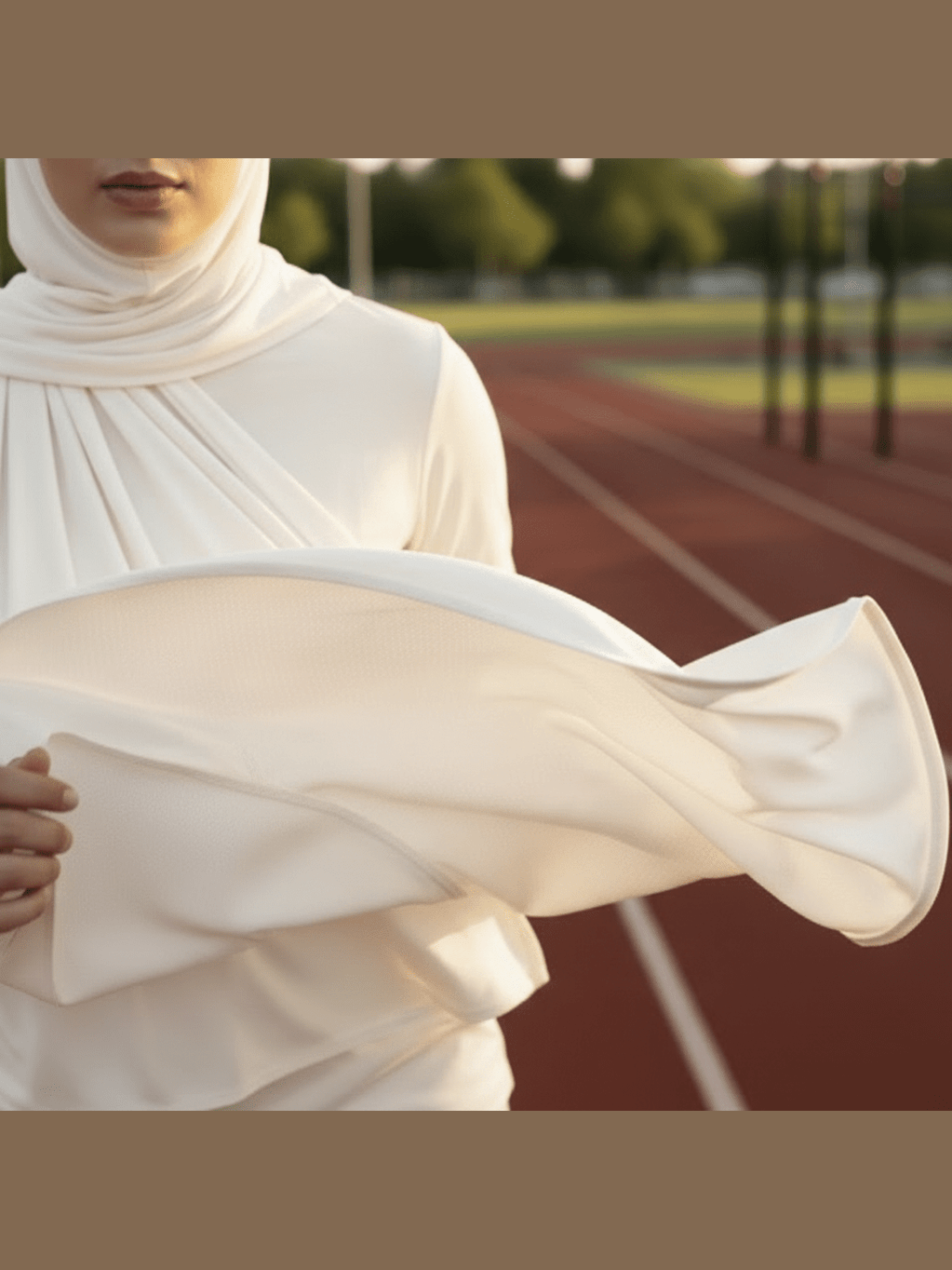 Premium Cooling Non-Slip Hijab | Breathable Sports Hijab (MH196) - Courbe et Compagnie