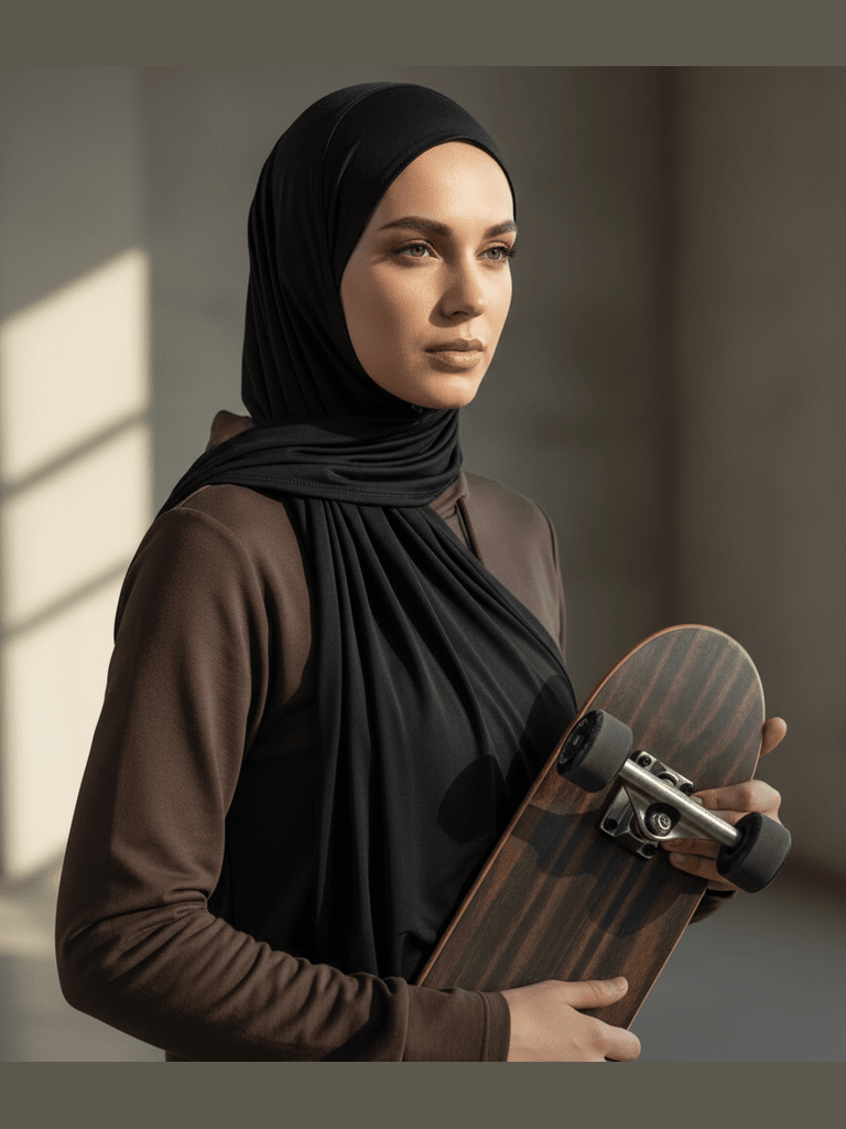 Premium Cooling Non-Slip Hijab | Breathable Sports Hijab (MH196) - Courbe et Compagnie