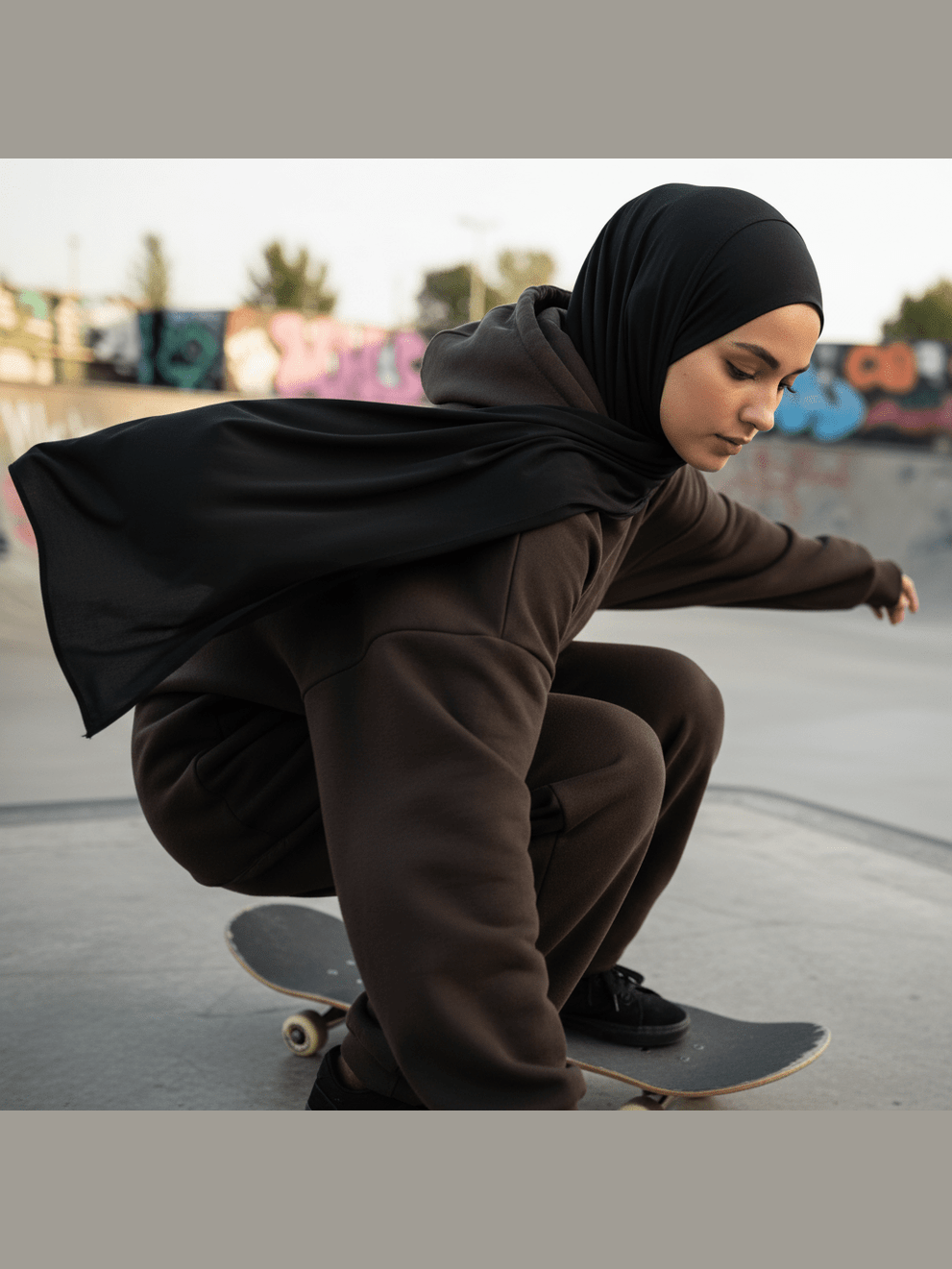 Premium Cooling Non-Slip Hijab | Breathable Sports Hijab (MH196) - Courbe et Compagnie