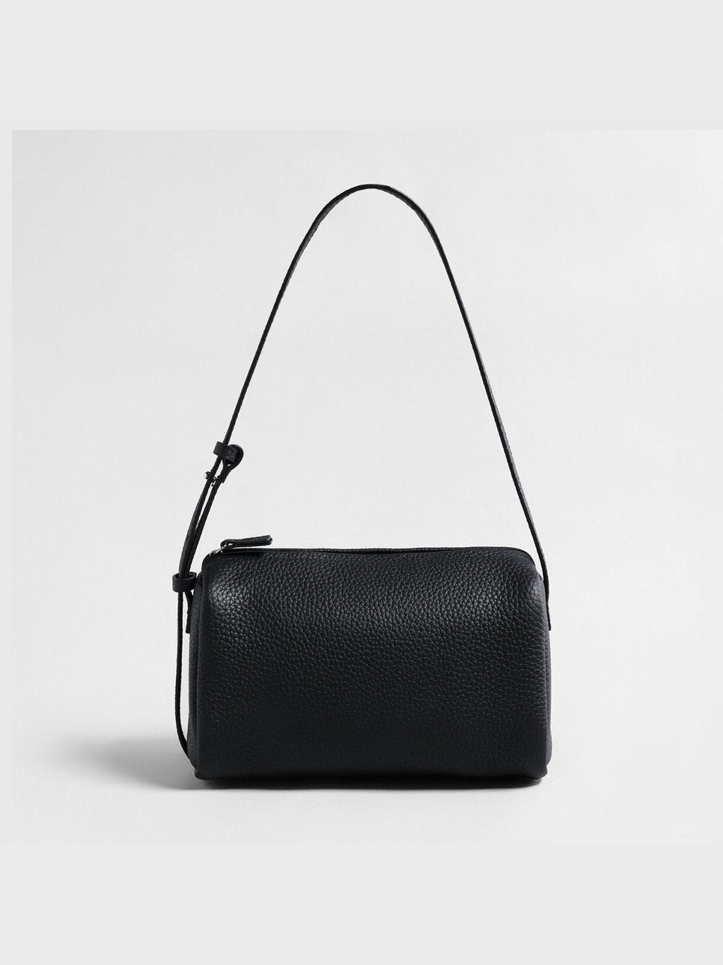 Premium Pebbled Calfskin Cylinder Bag – Trending Barrel Shoulder Crossbody - Courbe et Compagnie
