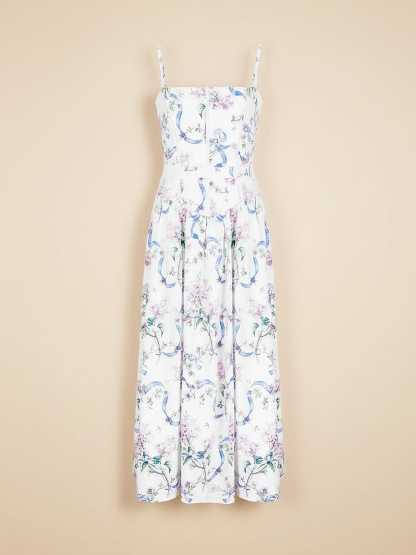 Printed Strapless Backless Maxi Dress – Fitted Long Dress - Courbe et Compagnie