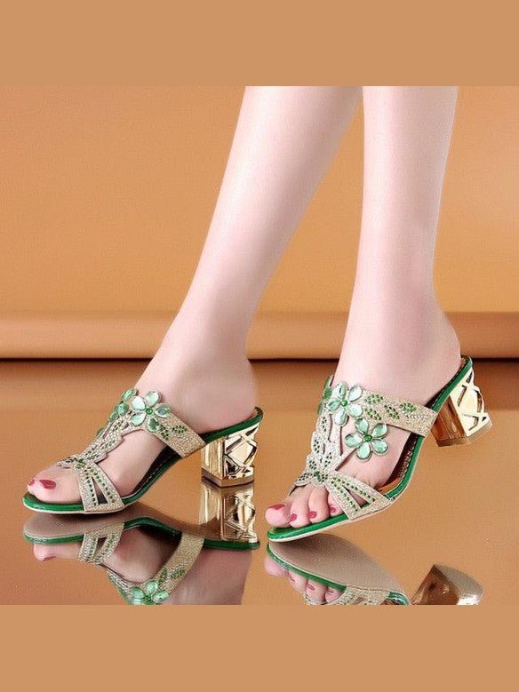 Queen Fashion PU Sandals Knit Women Transparent Sandals Pointed Toe High Heels Party Cross Women High Heel Sandals Transparent Pointed Toe Luxury Dress Outdoor Sandals - Courbe et Compagnie