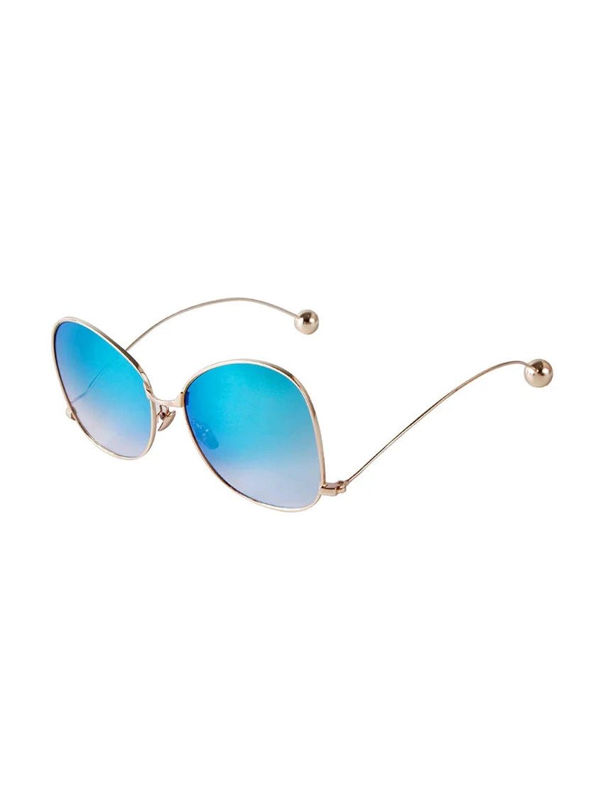 Radiant Gold Oversized Sunglasses - Courbe et Compagnie