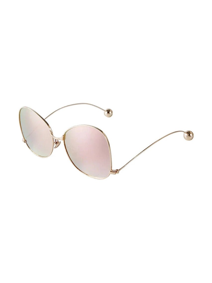 Radiant Gold Oversized Sunglasses - Courbe et Compagnie