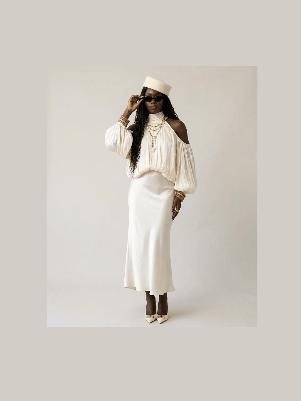 Radiant Loose Halter Blouse - Courbe et Compagnie
