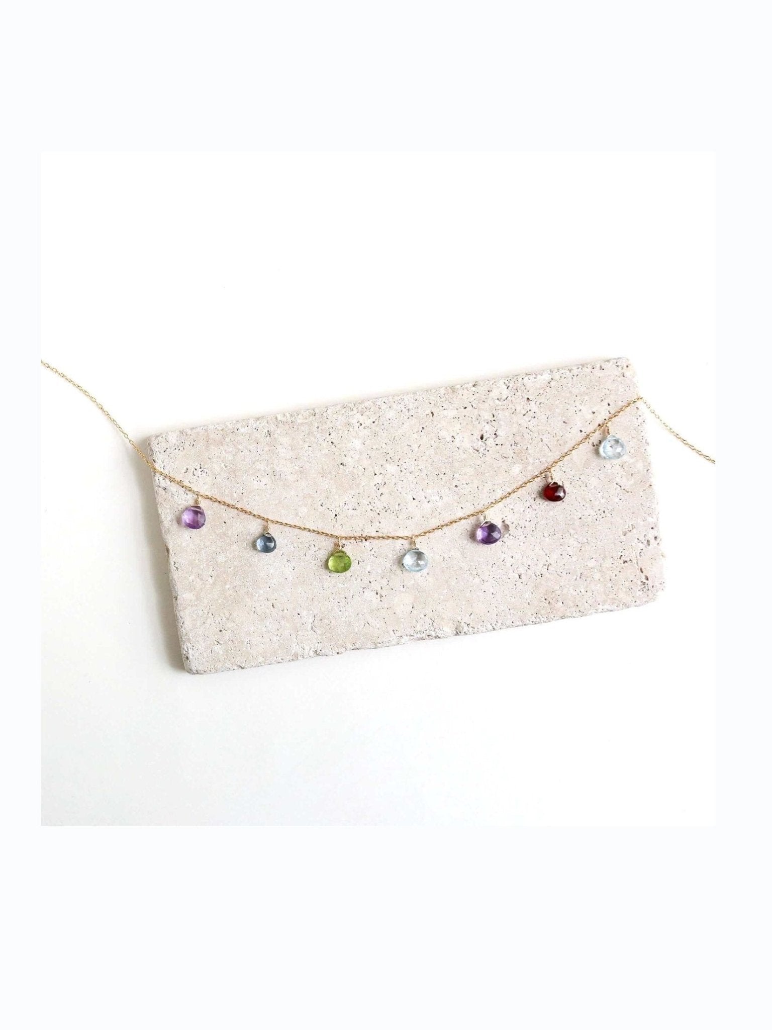 Rainbow Sparkler Necklace - Gold - Courbe et Compagnie