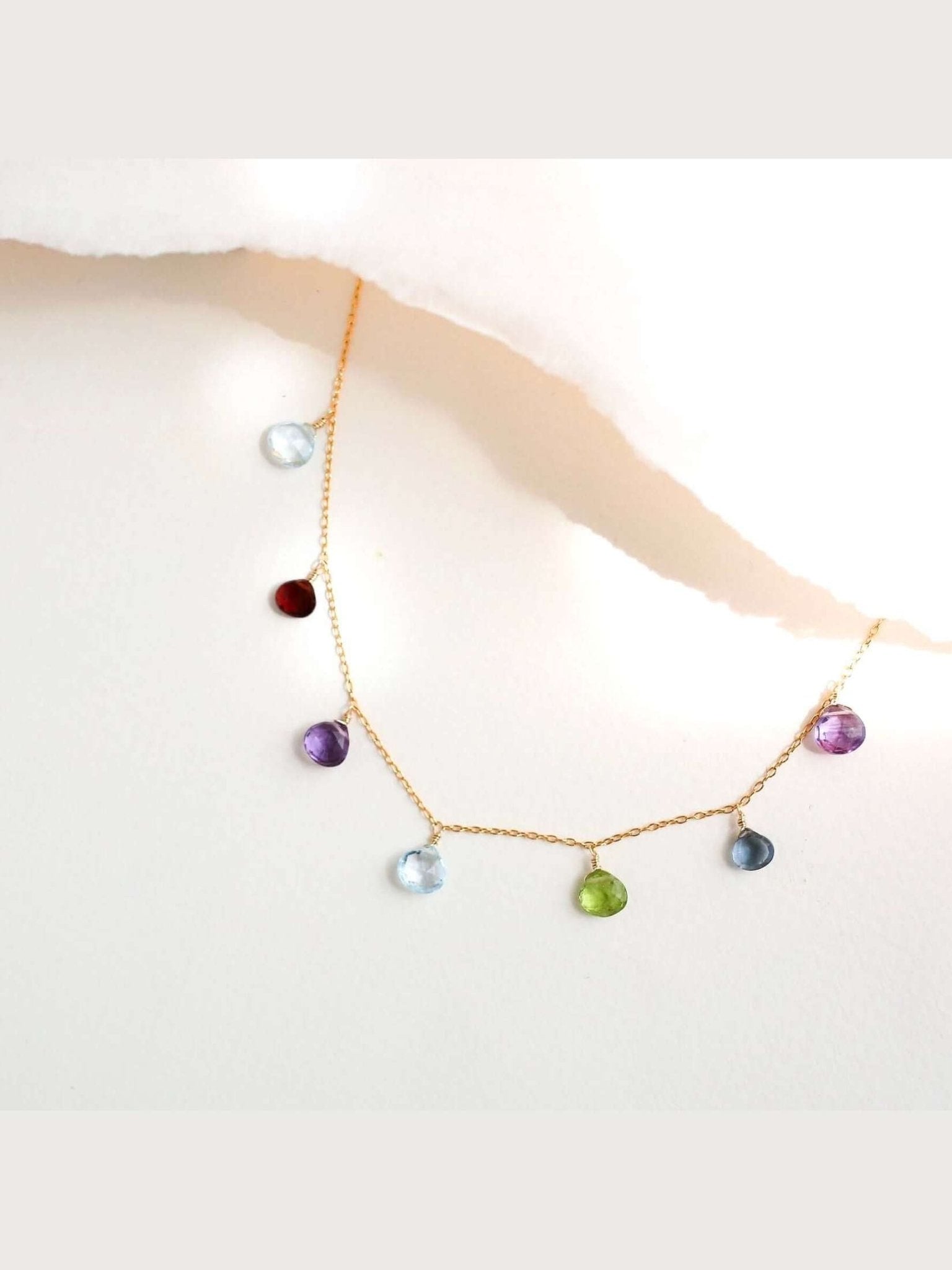 Rainbow Sparkler Necklace - Gold - Courbe et Compagnie