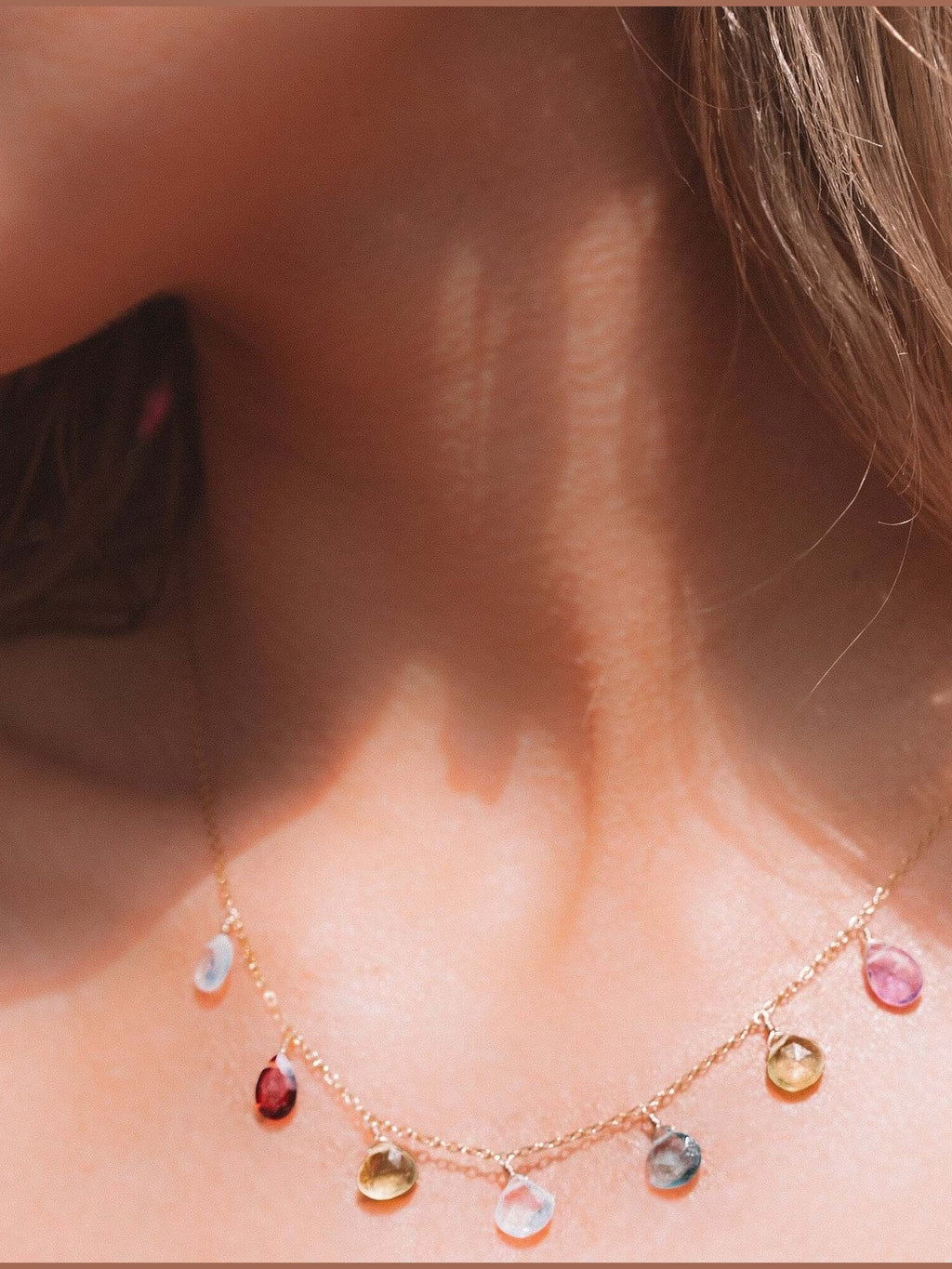 Rainbow Sparkler Necklace - Gold - Courbe et Compagnie