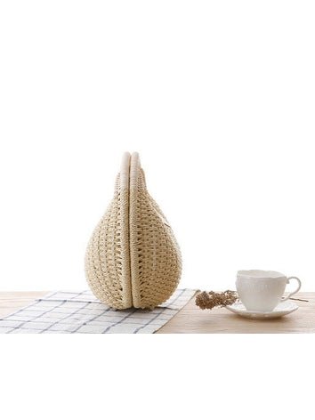 Rattan handbag - Courbe et Compagnie