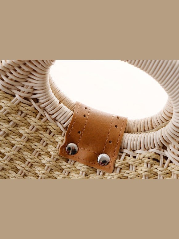 Rattan handbag - Courbe et Compagnie