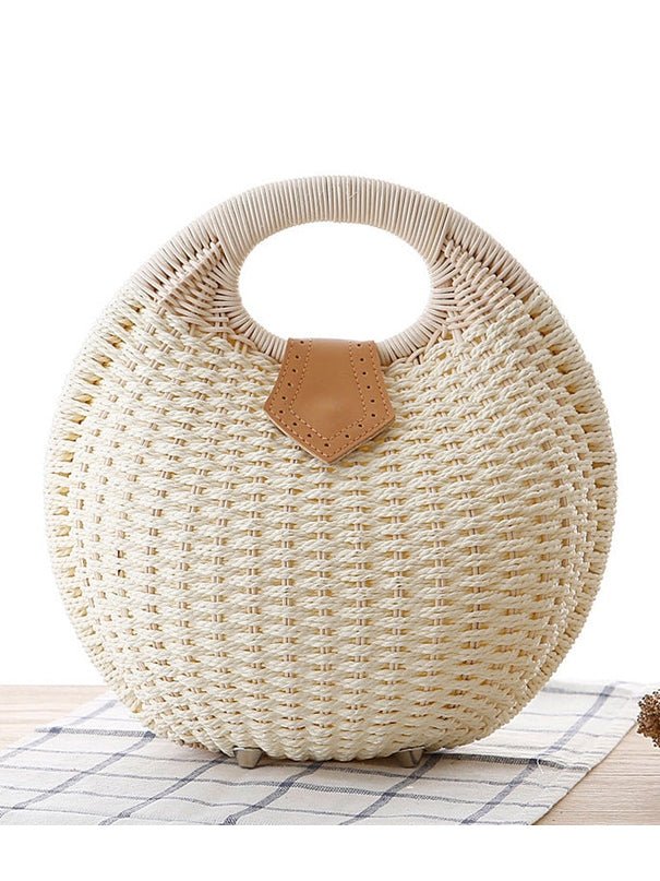 Rattan handbag - Courbe et Compagnie