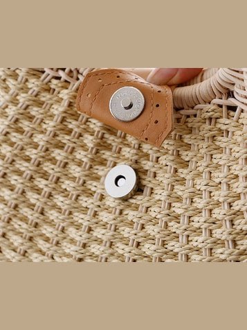 Rattan handbag - Courbe et Compagnie