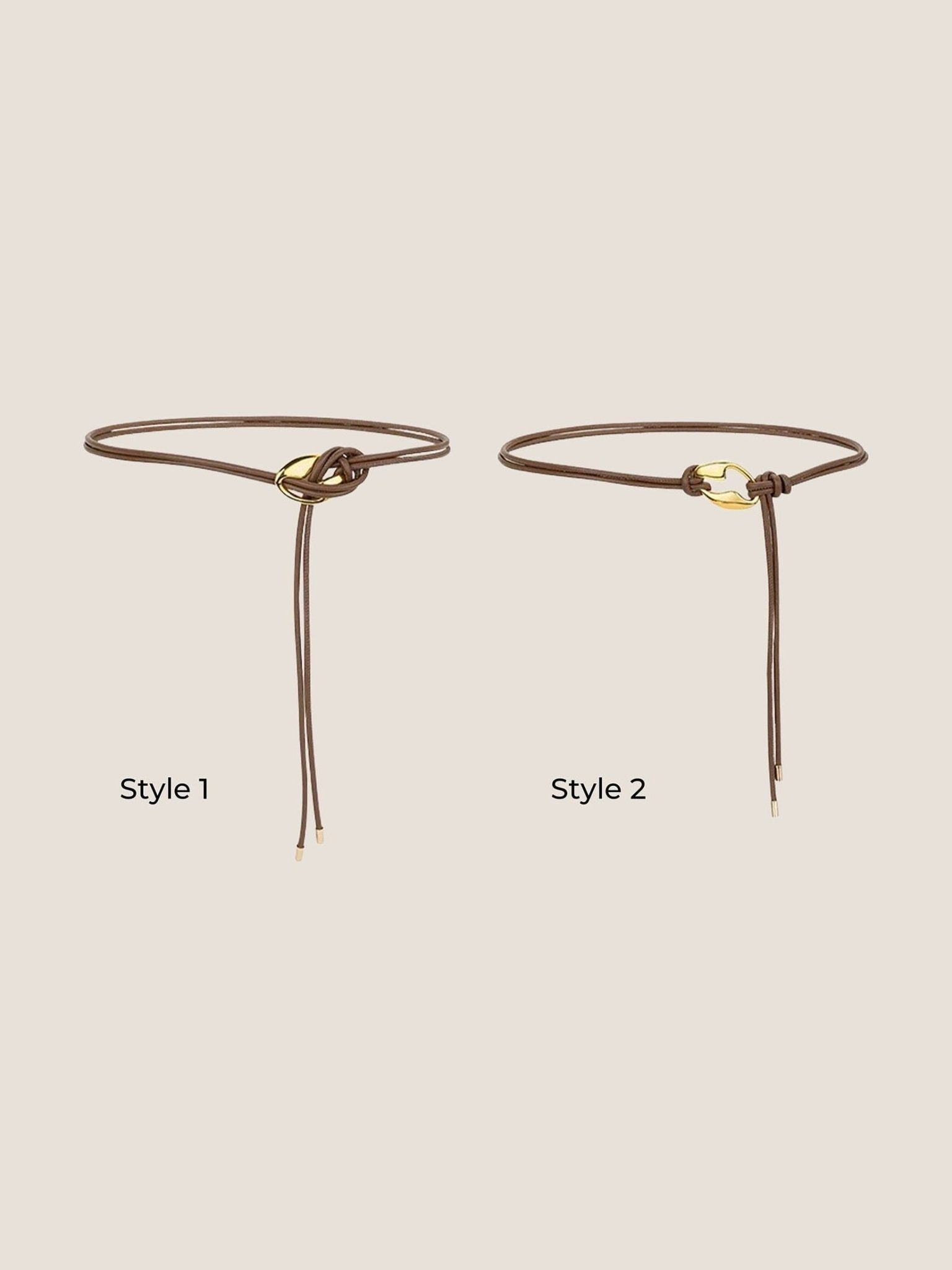 Recycled Leather Belt Versatile Styling Waist Accessory AURELIA - Courbe et Compagnie
