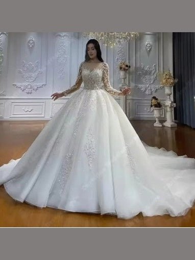 Regal Sparkle Ball Gown Bridal Dress EDW232 - Courbe et Compagnie