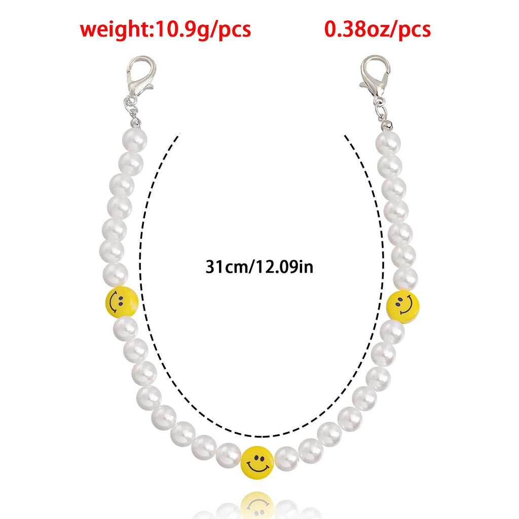 Removable Pearl Shoe Chain - Courbe et Compagnie