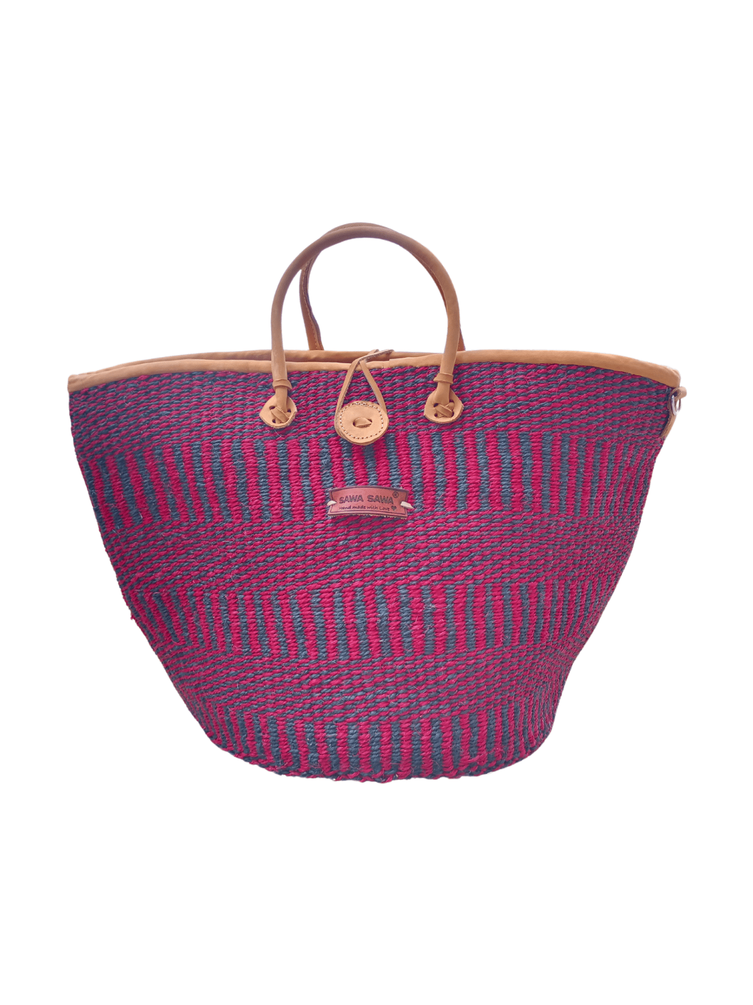 Resilient Handmade Sisal African Basket Tote Bag - Courbe et Compagnie