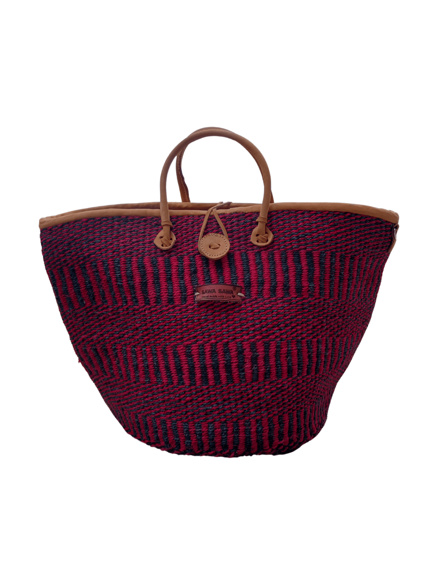 Resilient Handmade Sisal African Basket Tote Bag - Courbe et Compagnie