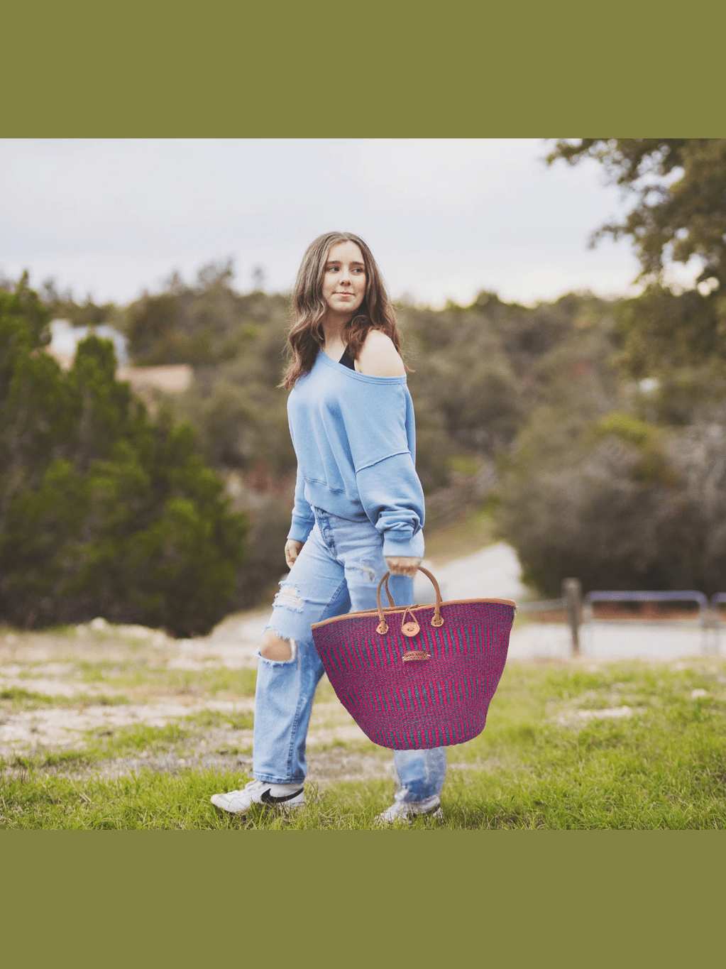 Resilient Handmade Sisal African Basket Tote Bag - Courbe et Compagnie