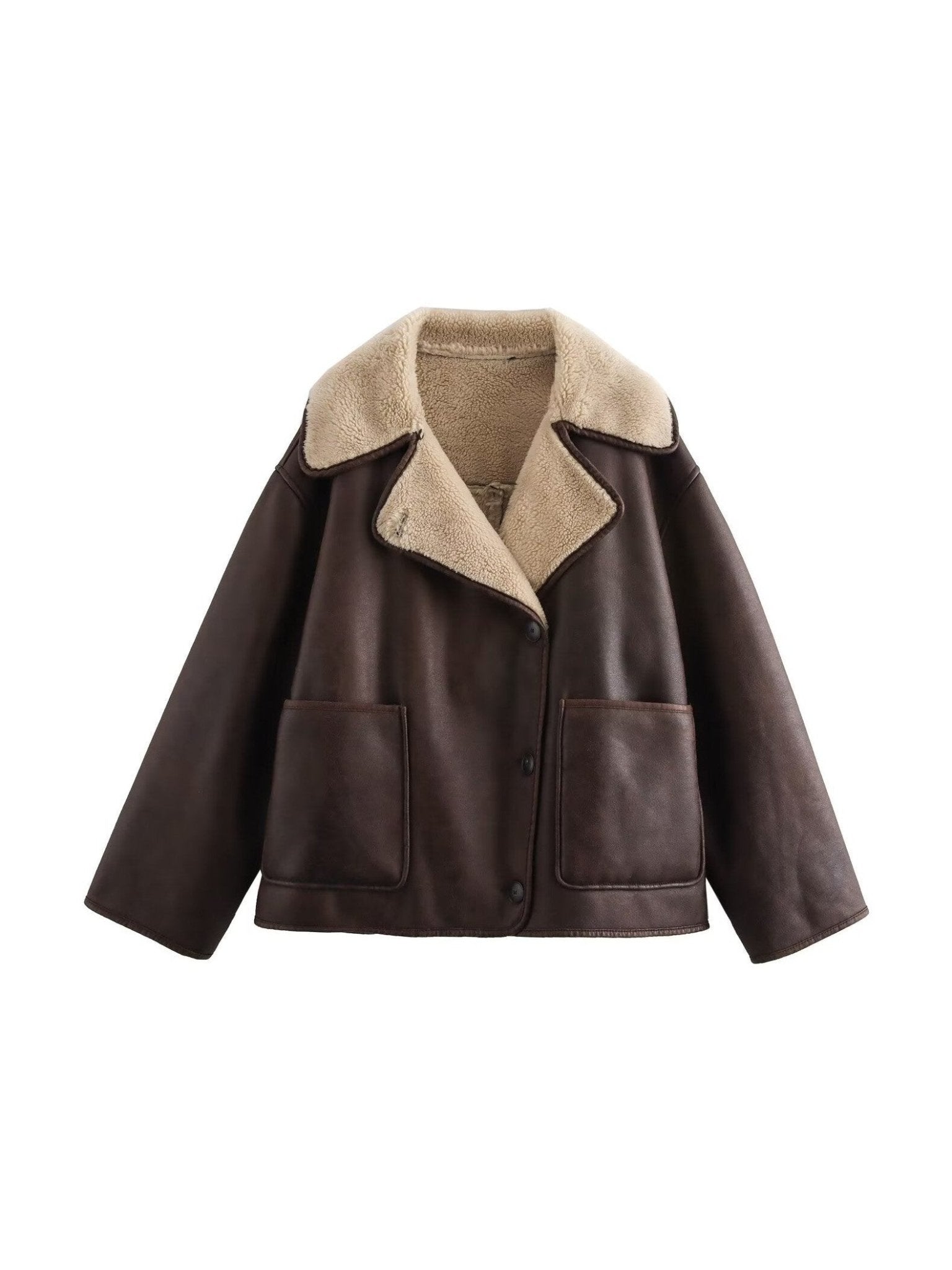 Reversible Fur & Leather Jacket coat - Courbe et Compagnie