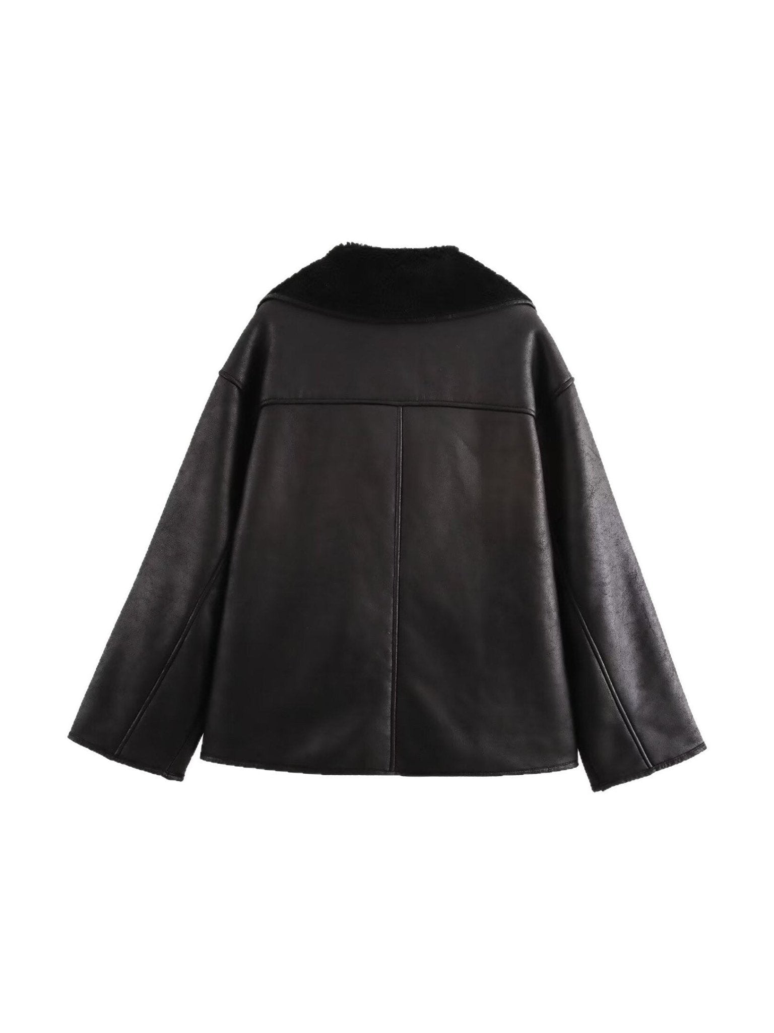 Reversible Fur & Leather Jacket coat - Courbe et Compagnie