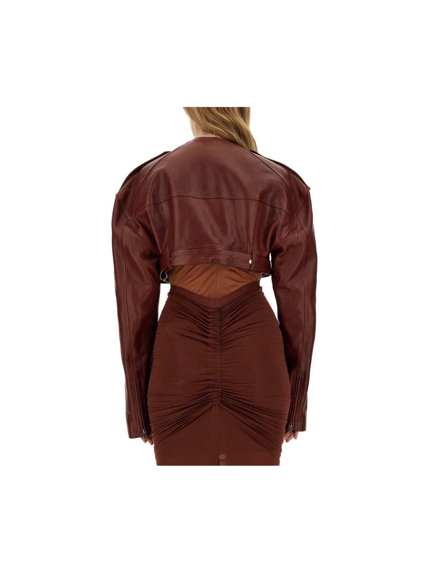 Rick Owens Women Leather Jacket - Courbe et Compagnie