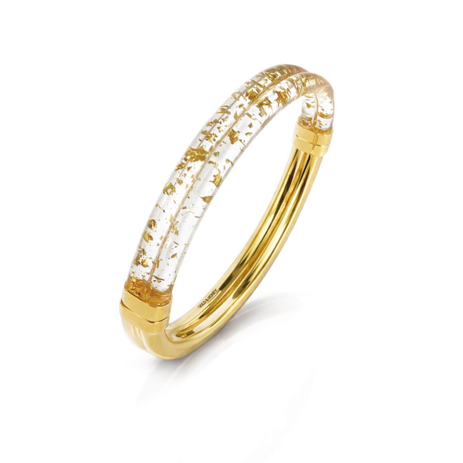 Ridge Lucite Hinge Bangle - Courbe et Compagnie