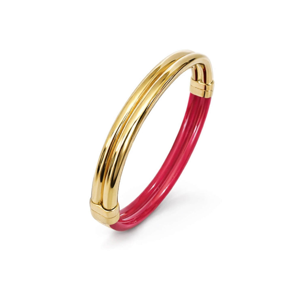 Ridge Lucite Hinge Bangle - Courbe et Compagnie