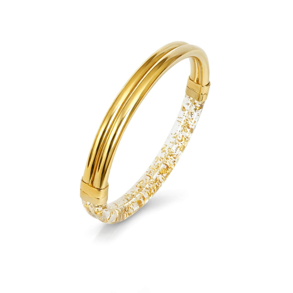 Ridge Lucite Hinge Bangle - Courbe et Compagnie