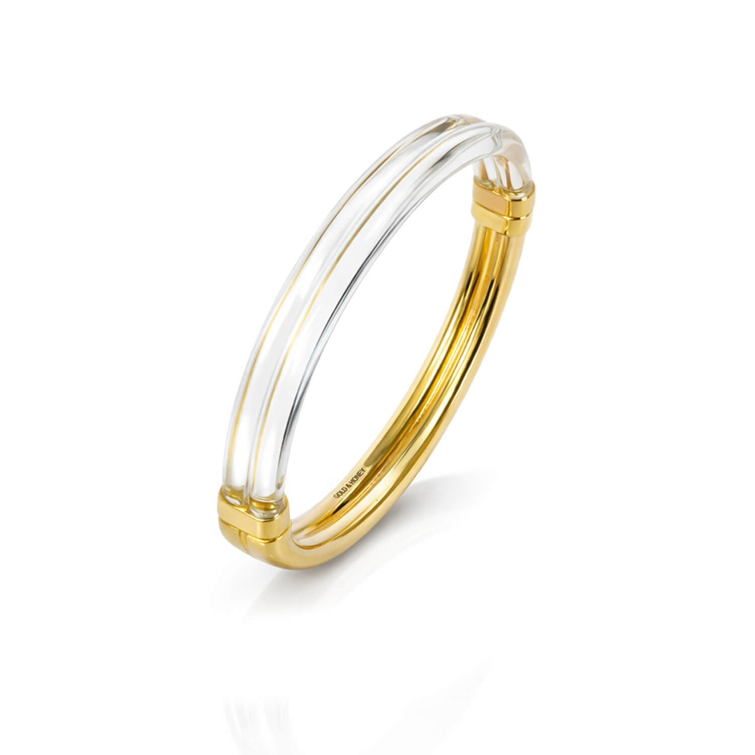 Ridge Lucite Hinge Bangle - Courbe et Compagnie