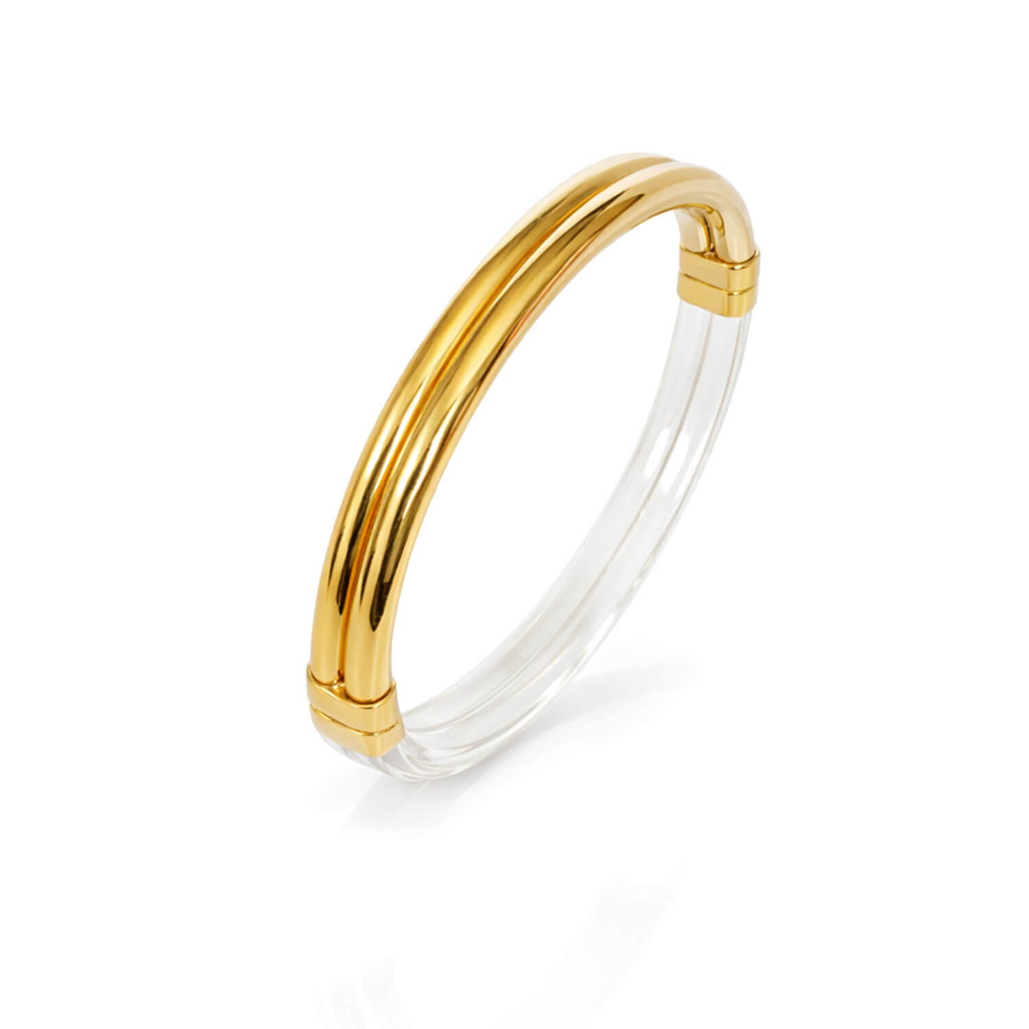 Ridge Lucite Hinge Bangle - Courbe et Compagnie