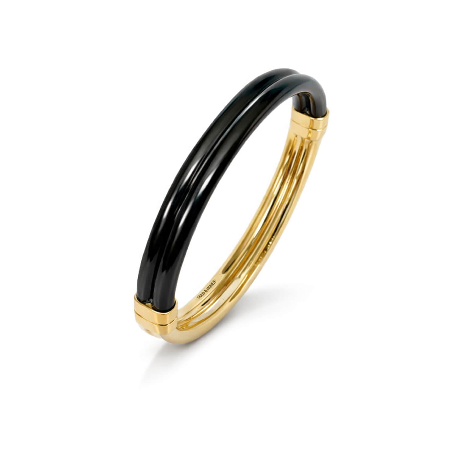 Ridge Lucite Hinge Bangle - Courbe et Compagnie