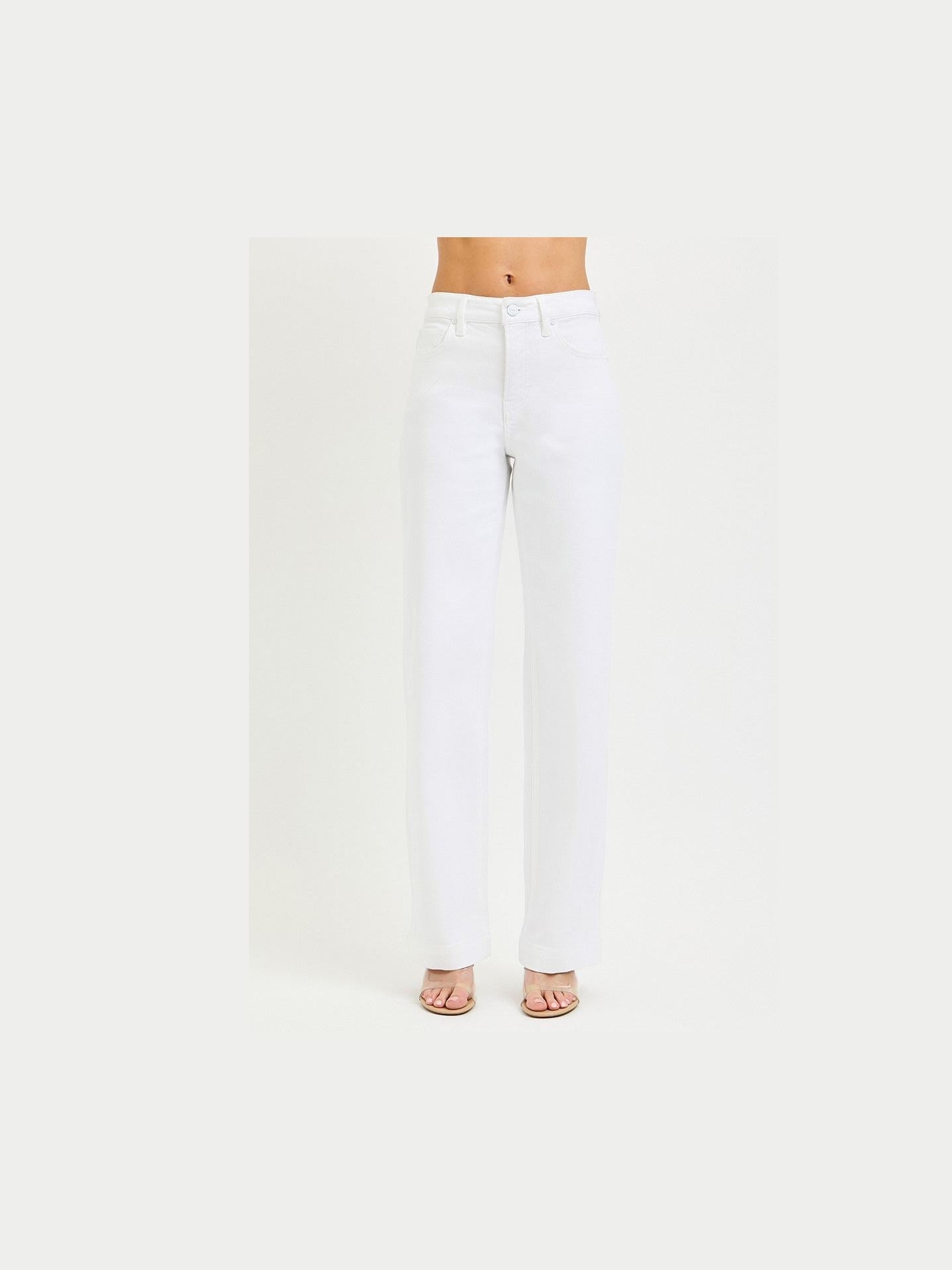 RISEN Full Size High Rise Wide Baggy Pants Plus Size - Courbe et Compagnie