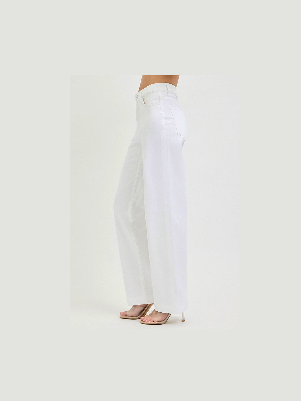 RISEN Full Size High Rise Wide Baggy Pants Plus Size - Courbe et Compagnie