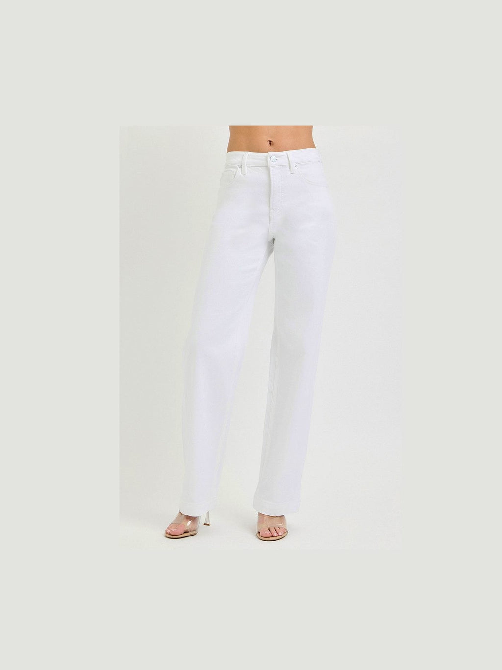 RISEN Full Size High Rise Wide Baggy Pants Plus Size - Courbe et Compagnie