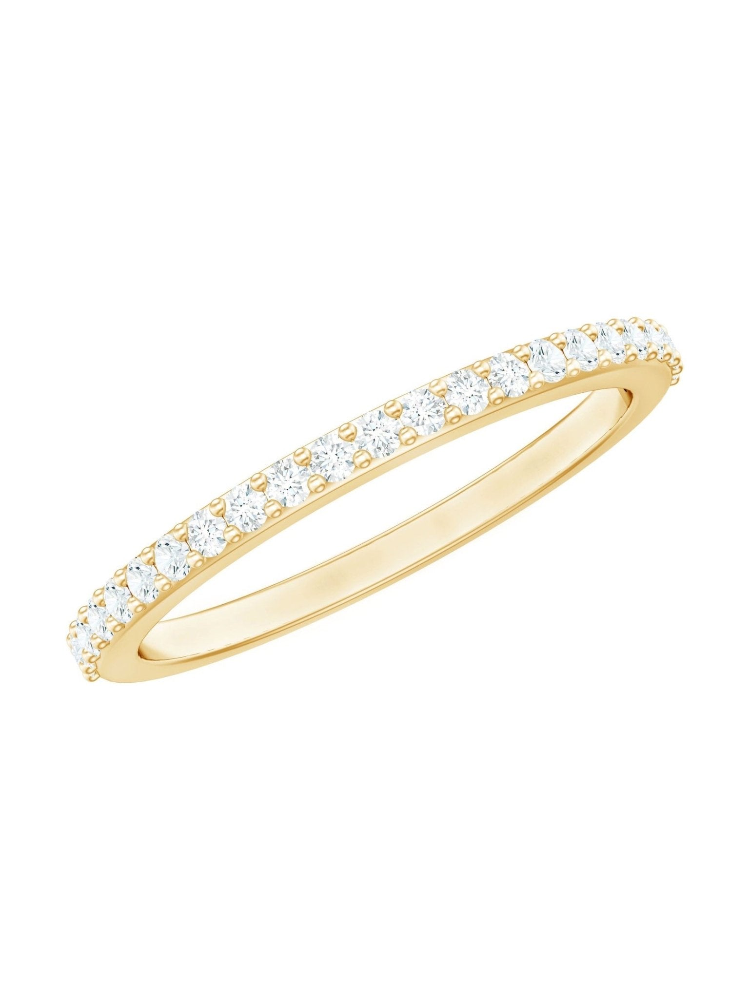 Round Cut Diamond Stackable Eternity Band - Courbe et Compagnie